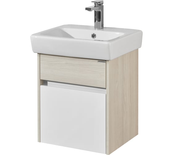 Изображение товара Тумба под раковину AQUATON Верди PRO 50 белый, ясень фабрик 1A195901VDAV0