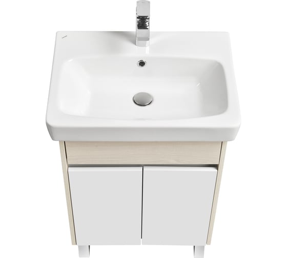 Изображение товара Тумба под раковину AQUATON Верди PRO 60 Н белый, ясень фабрик 1A207701VDAV0