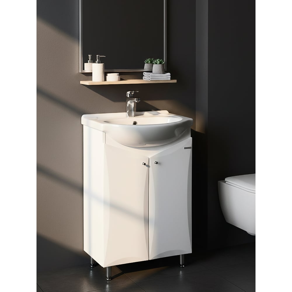 Изображение товара Тумба под раковину AQUATON Джимми 57 У белый