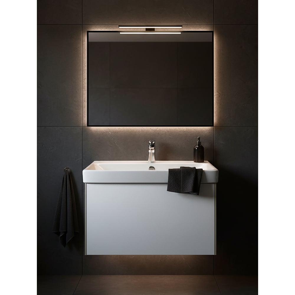 Изображение товара Тумба под раковину AQUATON Асти 70 белый глянец современная подвесная мебель