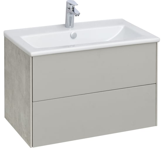 Изображение товара Тумба под раковину AQUATON Сохо 75 cлэйт, галька серая 1A258101AJ9A0