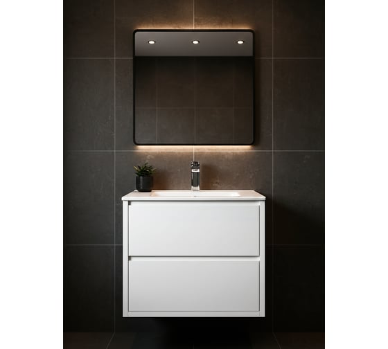 Изображение товара Тумба под раковину AQUATON Римини 60 белый глянец NEW 1A226601RN010