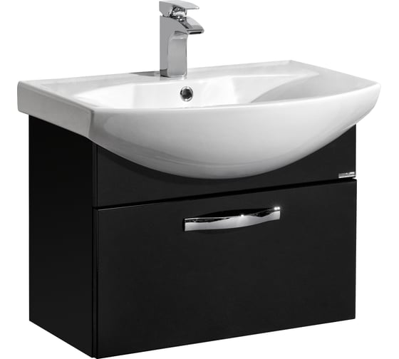 Изображение товара Тумба под раковину AQUATON Ария 65 черный глянец 1A134001AA950