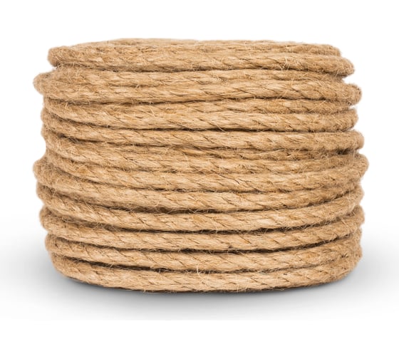 Изображение товара Джутовый канат ЩИТ ДТ тросовой свивки, диаметр 5 мм, в отрезках по 15 м ЦН 13739-1