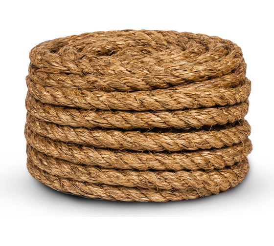 Изображение товара Манильский канат ЩИТ МТ тросовой свивки, диаметр 12 мм, в отрезках по 15 м ЦН 13759-1