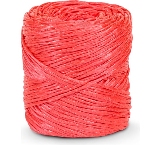 Изображение товара Полипропиленовый шпагат ЩИТ 1600 текс, в бобине, по 0.2 кг, красный СС 13973-1