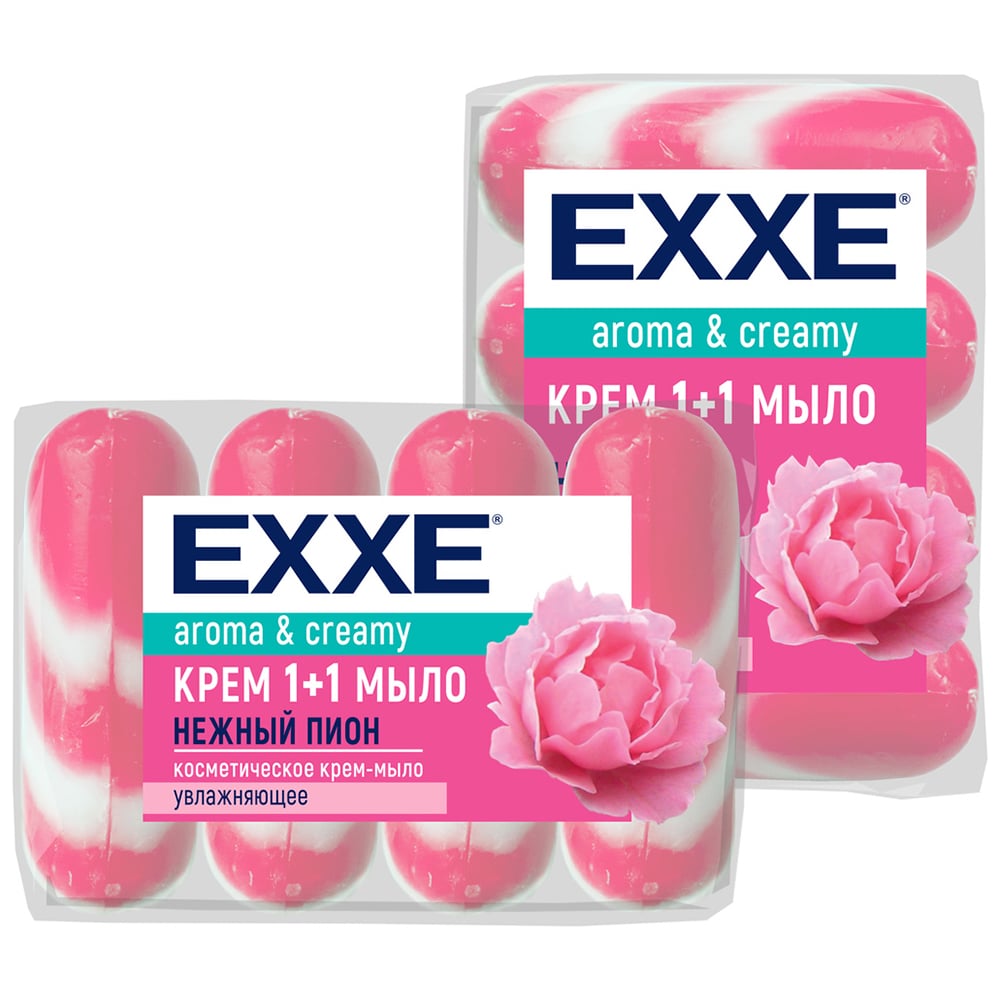 Крем-мыло EXXE мыло косметическое рассея с экстрактом земляники и комплексом масел 90 г