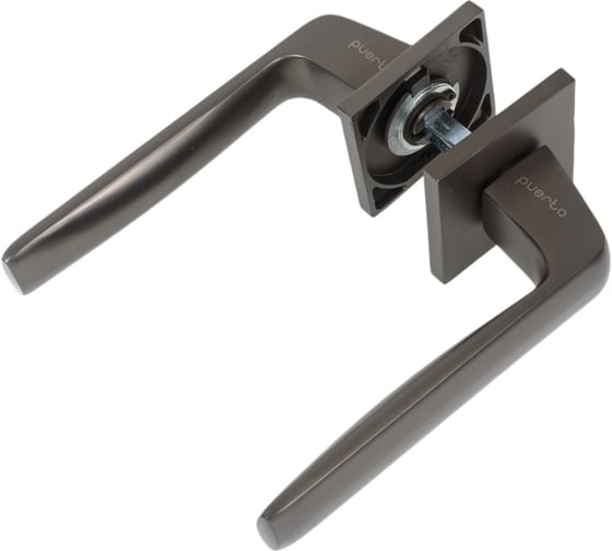 Изображение товара Дверная ручка PUERTO Эспрессо, серия SLIM, матовый черный никель INAL 542-03 slim MBN