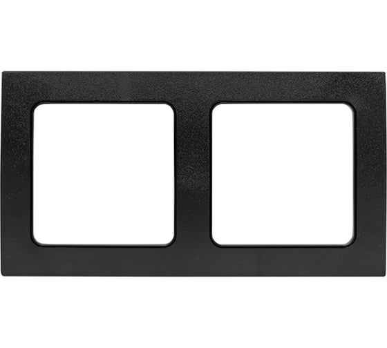 Изображение товара 2-местная рамка EKF Стокгольм черная PROxima EXM-G-303-30