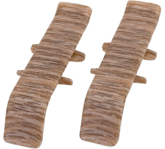 Изображение товара Соединитель для плинтуса DECONIKA (55 мм, 215 Дуб снежный, 2 шт.) Д-П55-С-Ф2 215 ДУБ СНЖ