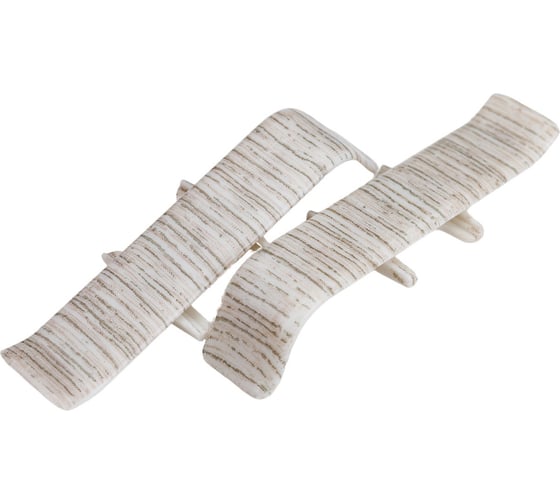 Изображение товара Соединитель для плинтуса DECONIKA (55 мм, 253 Ясень серый, 2 шт.) Д-П55-С-Ф2 253 ЯСН СЕР