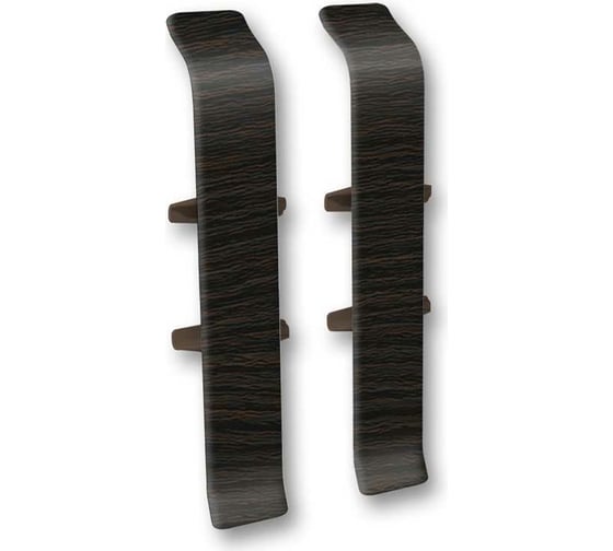 Изображение товара Соединитель для плинтуса DECONIKA (55 мм, 303 Венге темный, 2 шт.) Д-П55-С-Ф2 303 ВНГ ТЕМ