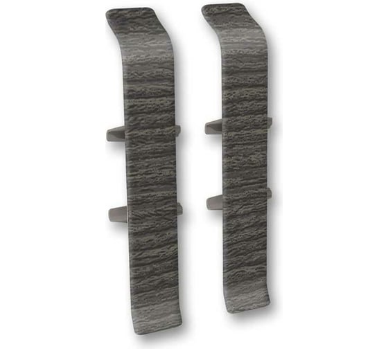 Изображение товара Соединитель для плинтуса DECONIKA (55 мм, 352 Каштан серый, 2 шт.) Д-П55-С-Ф2 352 КШТ СЕР