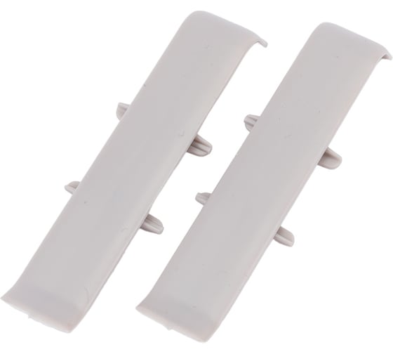 Изображение товара Соединитель для плинтуса DECONIKA (70 мм, 036 Платиново-серый, 2 шт.) Д-П70-С-Ф2 036 ПЛТ СЕР