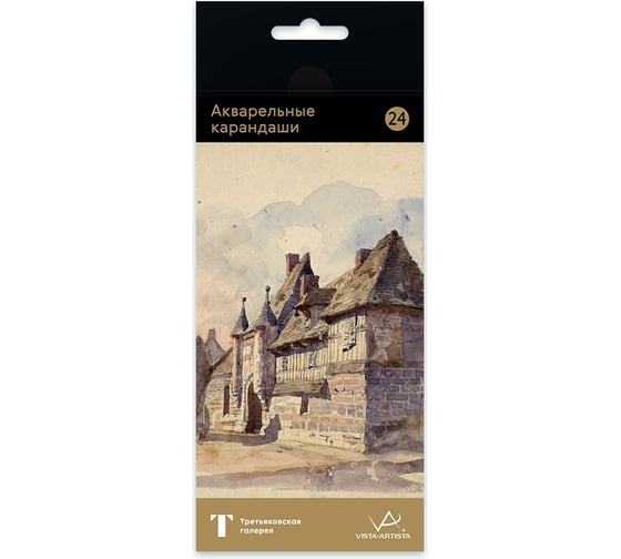 Изображение товара Набор акварельных карандашей Vista-Artista Поленов заточенный, 4 шт, 24 цвета 577146