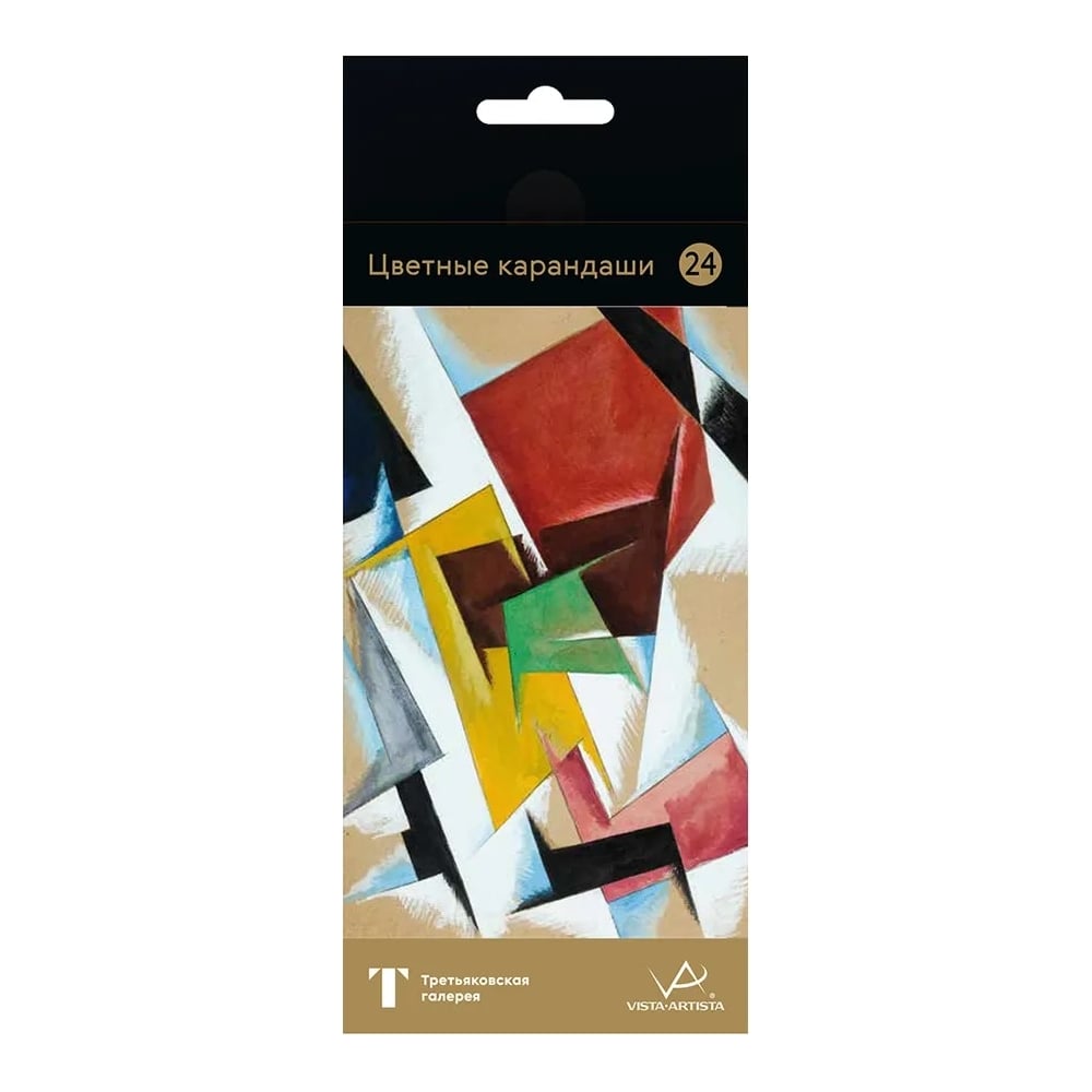 Изображение товара Набор цветных карандашей Vista-Artista Попова заточенных 24 цвета 4 шт