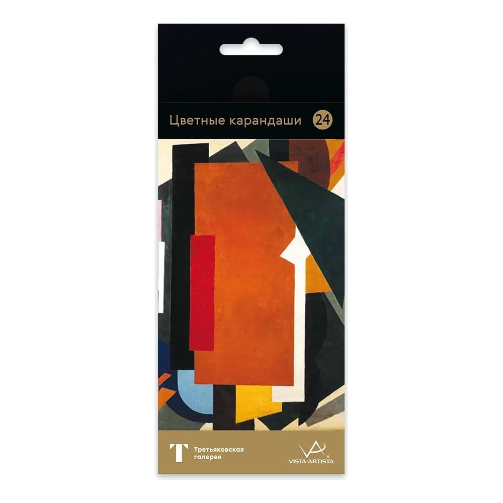 Изображение товара Набор цветных карандашей Vista-Artista Попова заточенный 24 цвета 4 шт