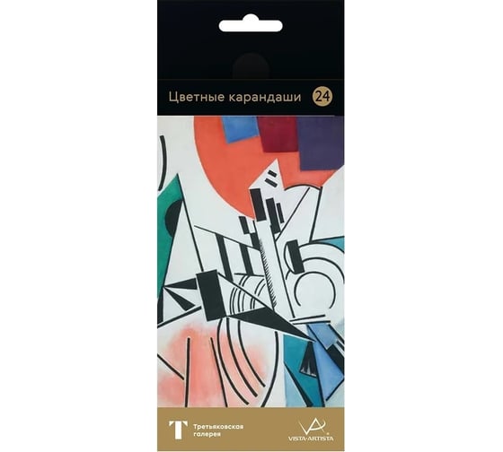 Изображение товара Набор цветных карандашей Vista-Artista Розанова заточенный, 4 шт, 24 цвета 577160