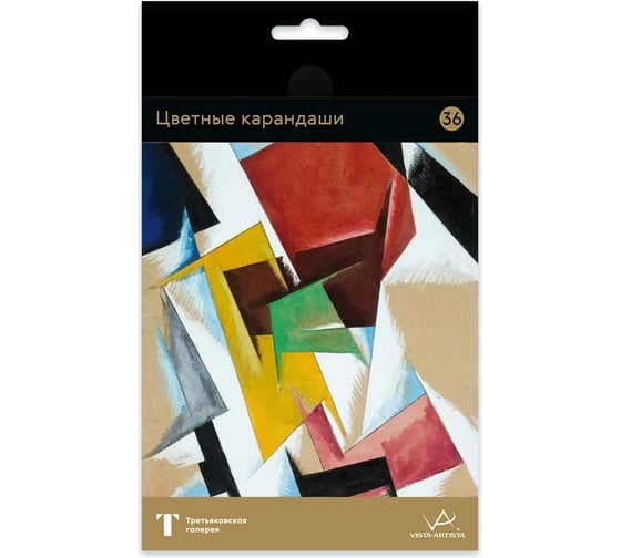 Изображение товара Набор цветных карандашей Vista-Artista Попова заточенный, 4 шт, 36 цветов 561592