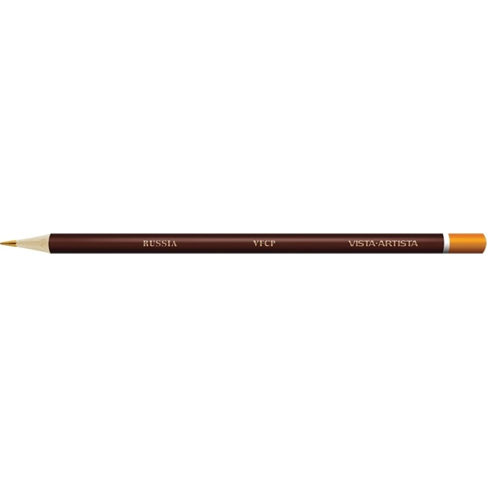 Заточенный цветной карандаш Vista-Artista карандаш чернографитный с ластиком полоски твёрдость нв корпус треугольный заточенный в тубусе микс