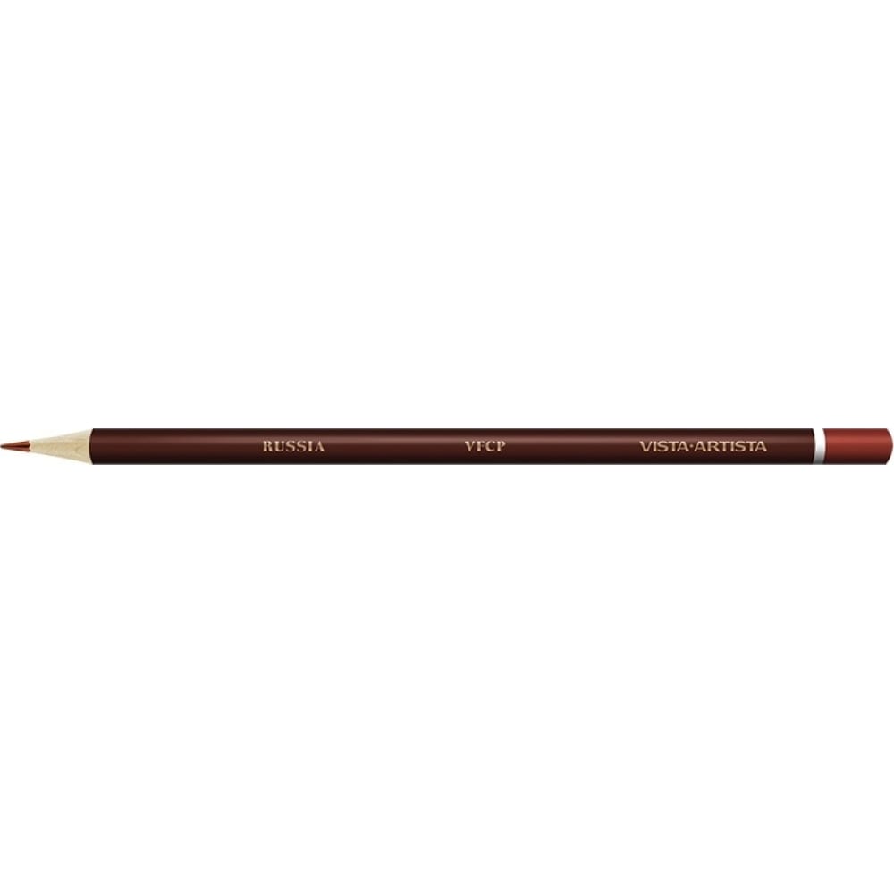 Заточенный цветной карандаш Vista-Artista карандаш чернографитный с ластиком звезды твёрдость нв корпус неоновый трехгранный заточенный в тубусе микс