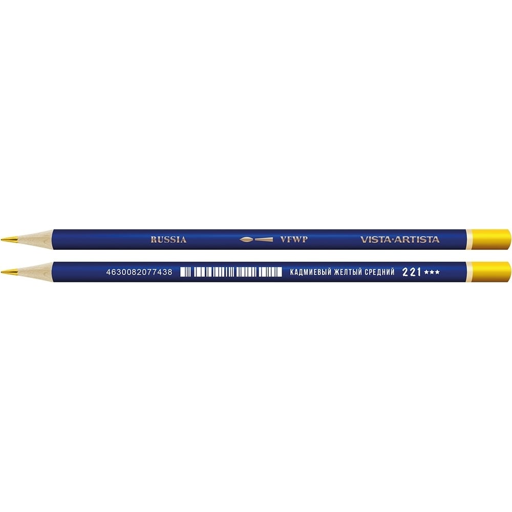 Заточенный акварельный карандаш Vista-Artista чернографитный карандаш vista artista