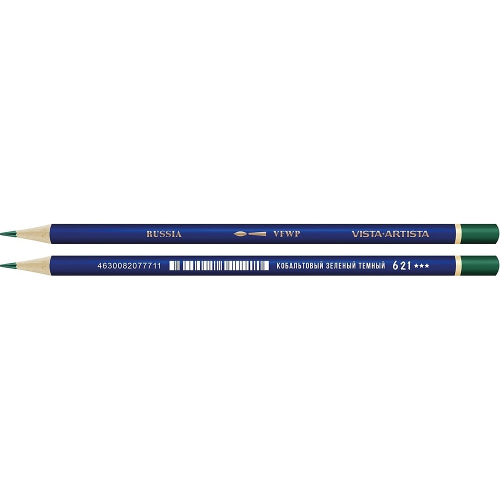 Заточенный акварельный карандаш Vista-Artista набор цветных карандашей milan 24 цв грифель 3 5 мм в металлической упаковке