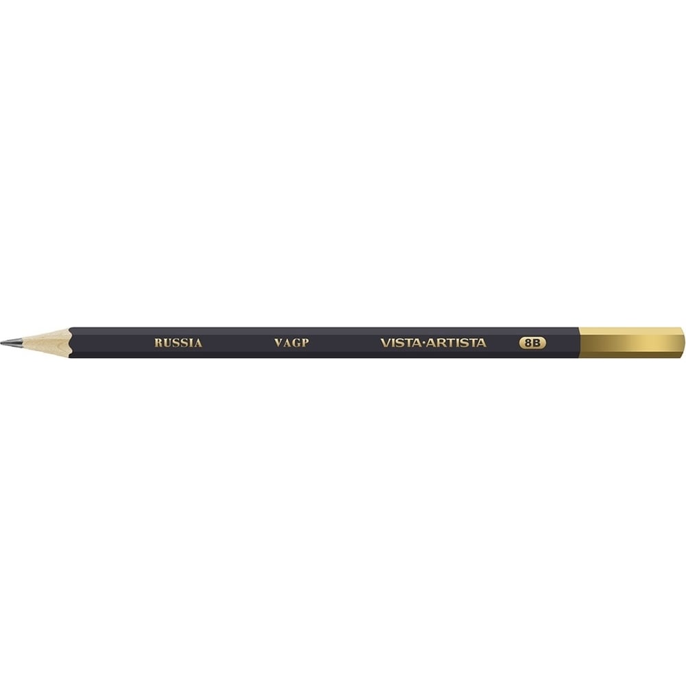 Чернографитный карандаш Vista-Artista карандаш чернографитный с ластиком hb гарри поттер круглый заточенный в пластиковой тубе