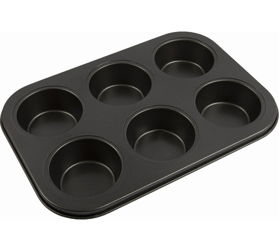 Изображение товара Металлическая форма для кексов, маффинов, капкейков S-Chief 265x188 см серый 609847