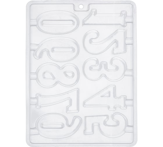 Изображение товара Форма для шоколада S-Chief Цифры №06 пластик 1 шт 635711