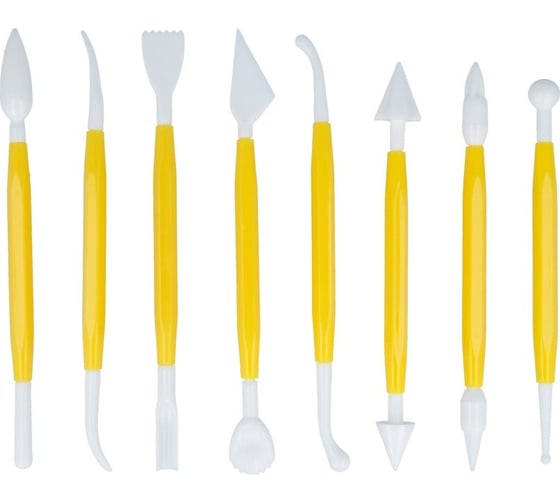 Изображение товара Набор кондитерских инструментов для моделирования S-Chief 15x1х1 см 8 пластиковые 411596