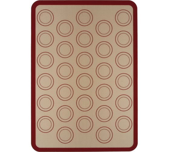 Изображение товара Силиконовый мат для выпечки S-Chief с разметкой для пирожных макарон 42 см 588973