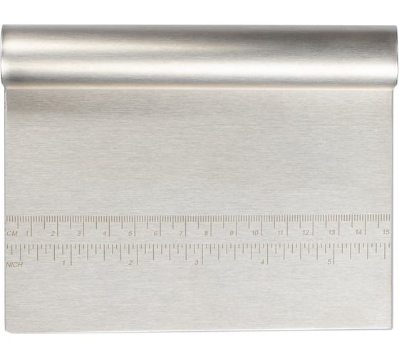 Изображение товара Кондитерский скребок S-Chief металл 15x11.5 см с разметкой 589130