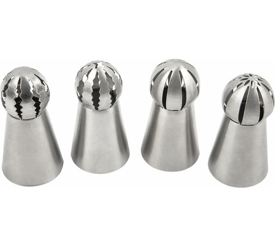 Изображение товара Набор кондитерских насадок S-Chief металл 6 см 4 шт 635509