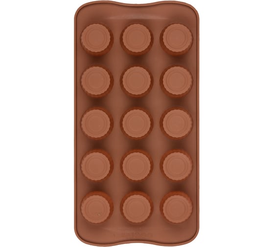 Изображение товара Силиконовая форма для конфет S-Chief 21x105x2 см вдохновение - 15 ячеек 553596