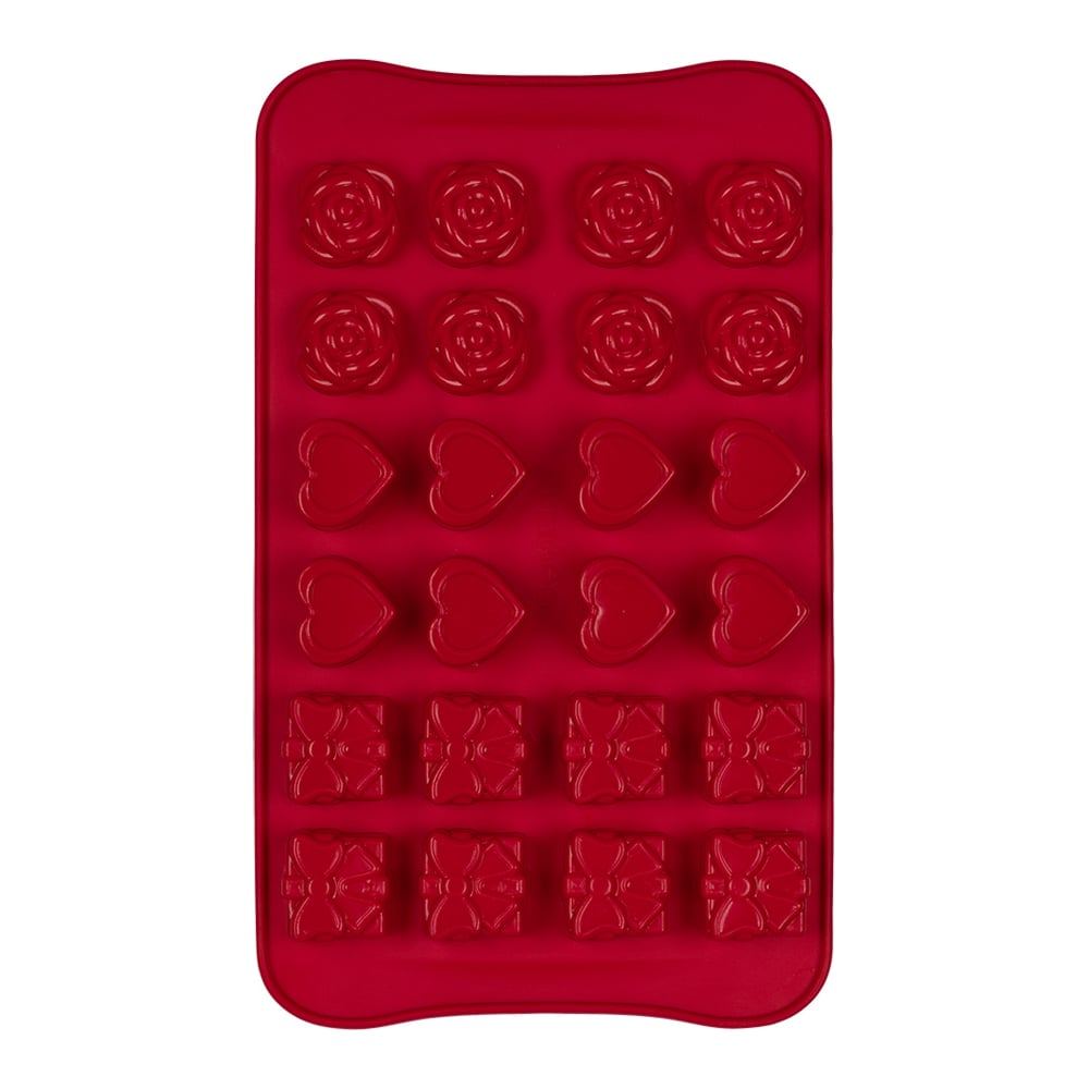 Силиконовая форма для конфет S-Chief, цвет красный