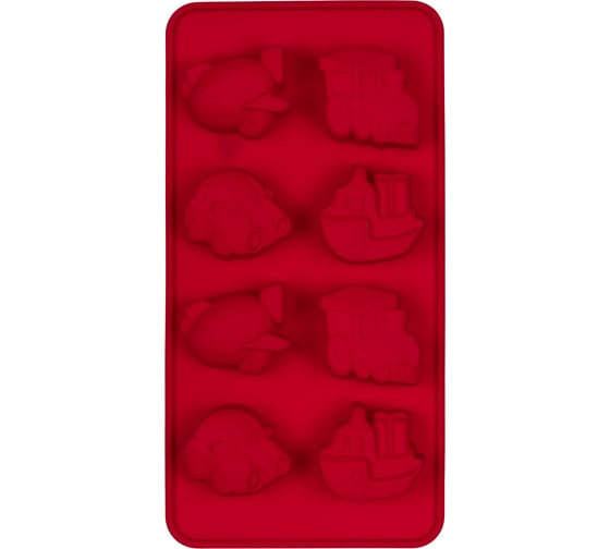 Изображение товара Силиконовая форма для конфет S-Chief 21x11x3 см транспорт - 8 ячеек 564325
