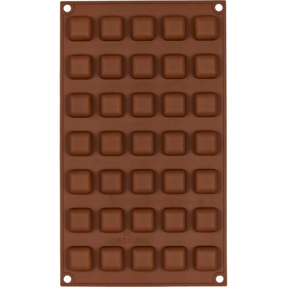 Силиконовая форма для конфет S-Chief форма для шоколада и конфет пластиковая с днём рождения плитка 17×8×1 см прозрачный