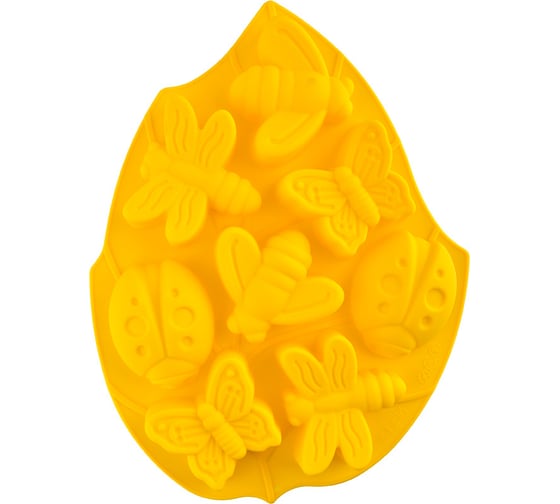 Изображение товара Силиконовая форма для конфет S-Chief 278x21x3 см насекомые - 8 ячеек 591412