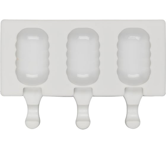 Изображение товара Силиконовая форма для мороженого S-Chief 194x13x24 см волны - 3 ячейки 554388