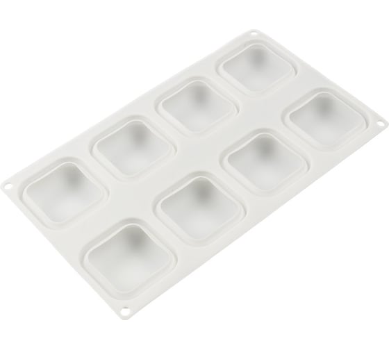 Изображение товара Силиконовая форма для пирожных S-Chief 30x174x3 см кубики - 8 ячеек 554386