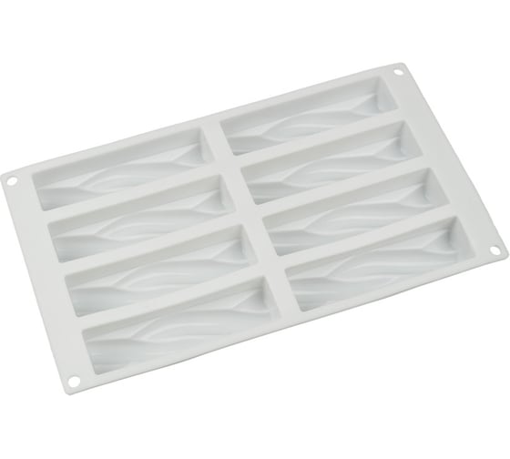 Изображение товара Силиконовая форма для пирожных S-Chief 30x175x3 см маршмеллоу - 8 ячеек 569086