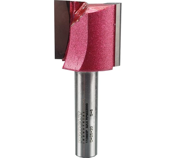 Изображение товара Фреза прямая пазовая Z=2, 25x20x52 мм, S=8 мм PROCUT 110893P