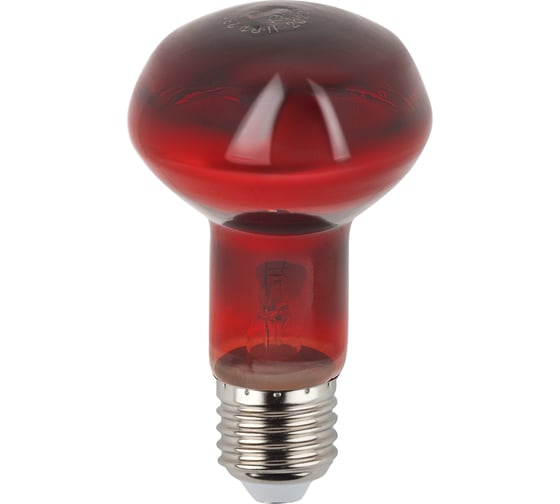 Изображение товара Инфракрасная лампа ЭРА ИКЗК 230-60 R63 Е27 для обогрева животных 60 Вт Е27, Б0057281