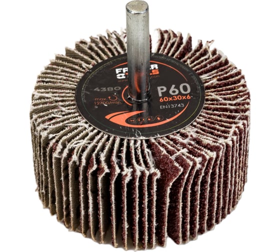 Изображение товара Круг лепестковый радиальный 60x30 мм, P60 FASTER TOOLS 4380