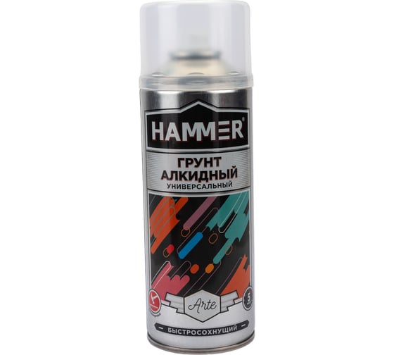 Изображение товара Алкидный грунт Hammer белый, 520 мл, 0.27 кг ЭК000140413