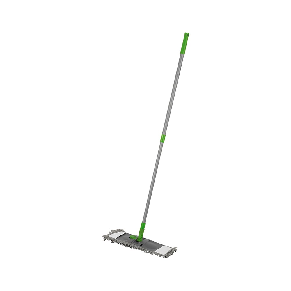 Изображение товара Швабра для пола с микрофиброй Рыжий кот Mop Click, телескопическая, серый