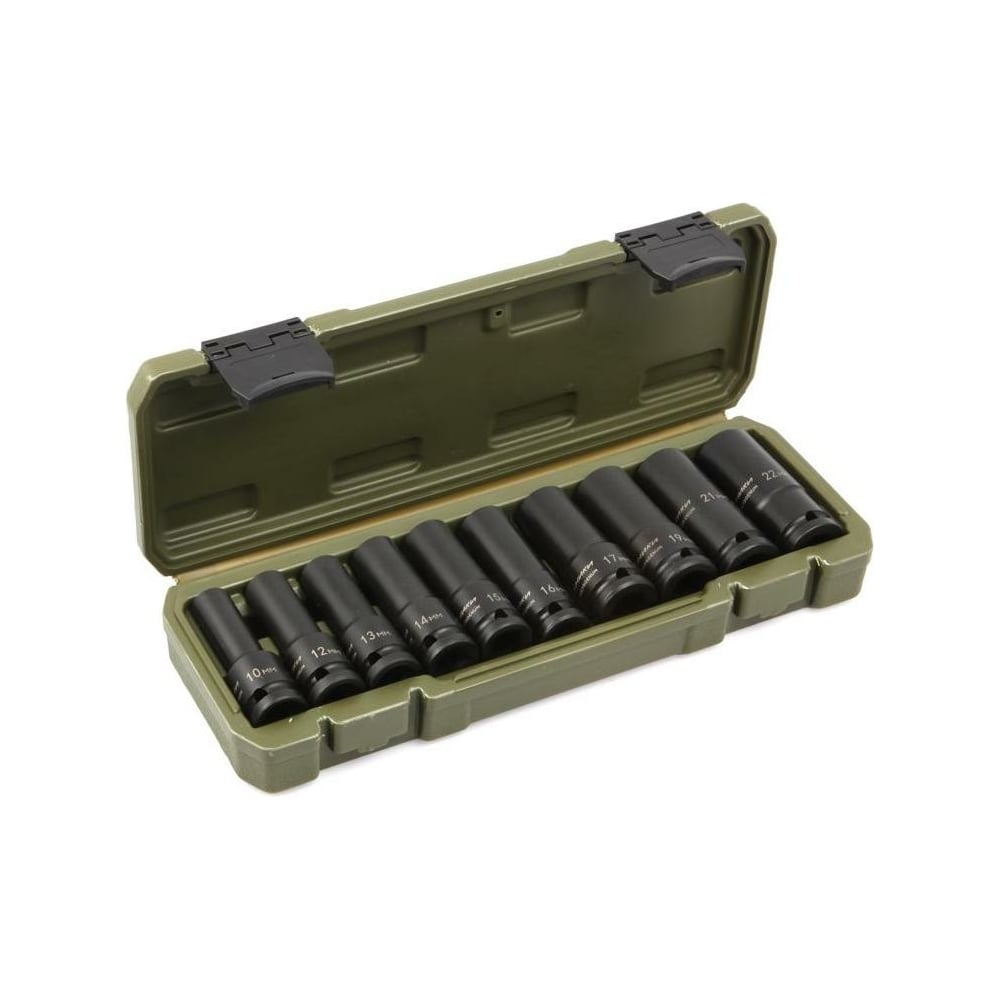 Изображение товара Набор ударных головок удлиненных Дело Техники 1/2 10шт.