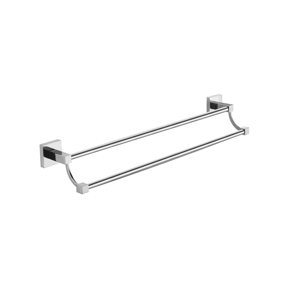 Изображение товара Двойной трубчатый полотенцедержатель Azario RINA AZ-87002 хром нержавеющая сталь