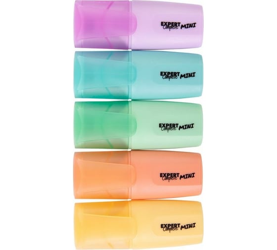 Изображение товара Набор текстовыделителей Expert Complete Пастельные цвета, мини, 5 цв 1-5 мм скошенное ассорти 645795